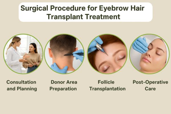 Surgical Pricedure for Eyebrow Hair Transplant Surgery in Mumbai by Dr. Vinay Jacob at the Reconstructive Surgeons