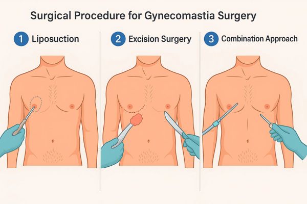 Surgical Procedure for Gynecomastia Surgery in Mumbai by Dr. Vinay Jacob at the Reconstructive Surgeons