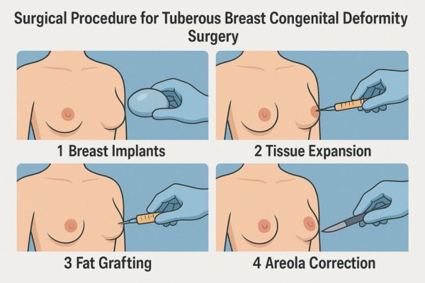 Surgical Procedure for Tuberous Breast Correction Surgery in Mumbai by Dr. Vinay Jacob at the Reconstructive Surgeons
